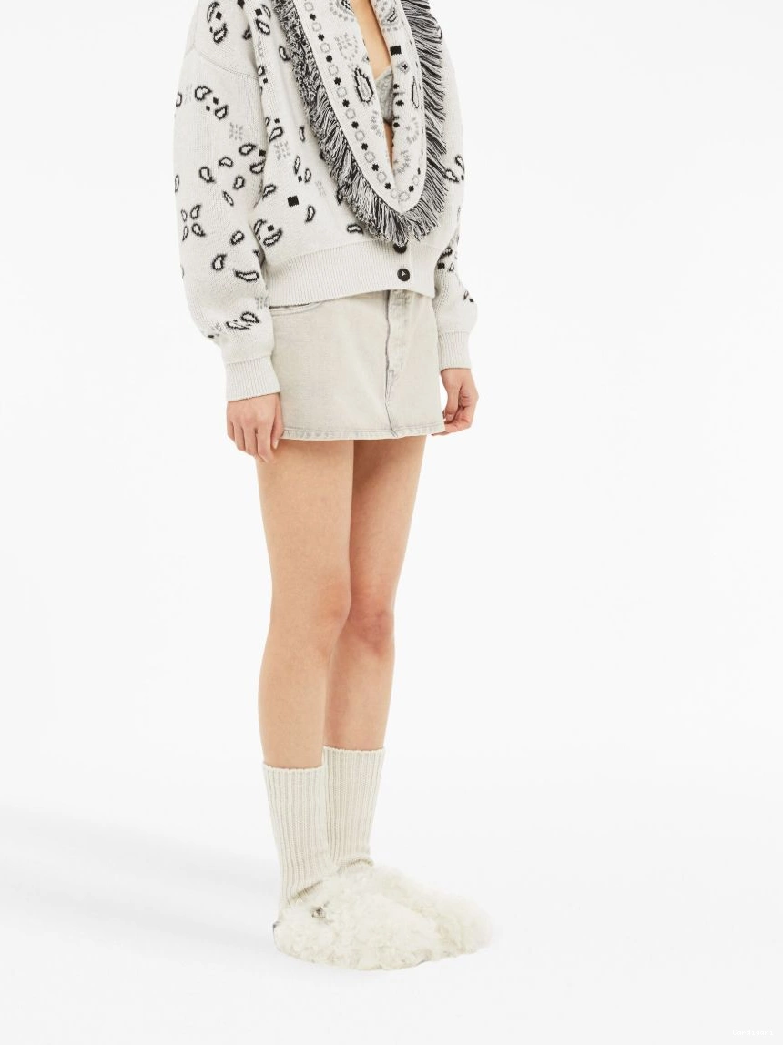 Cheap Bandana Women cardigan cropped Alanui Jacquard 0327